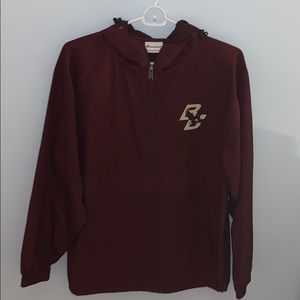 champion Boston College hooded windbreaker